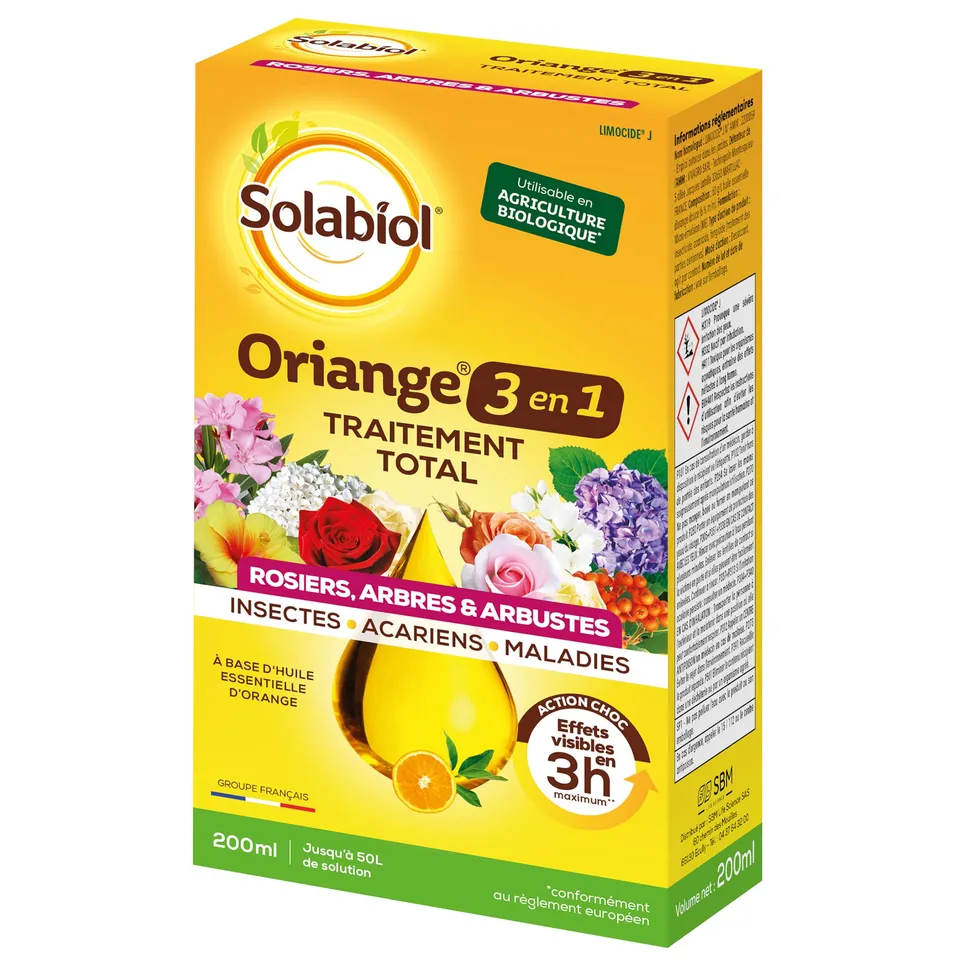 Solabiol Oriange Spécial Ornemental traitement plantes 200mL