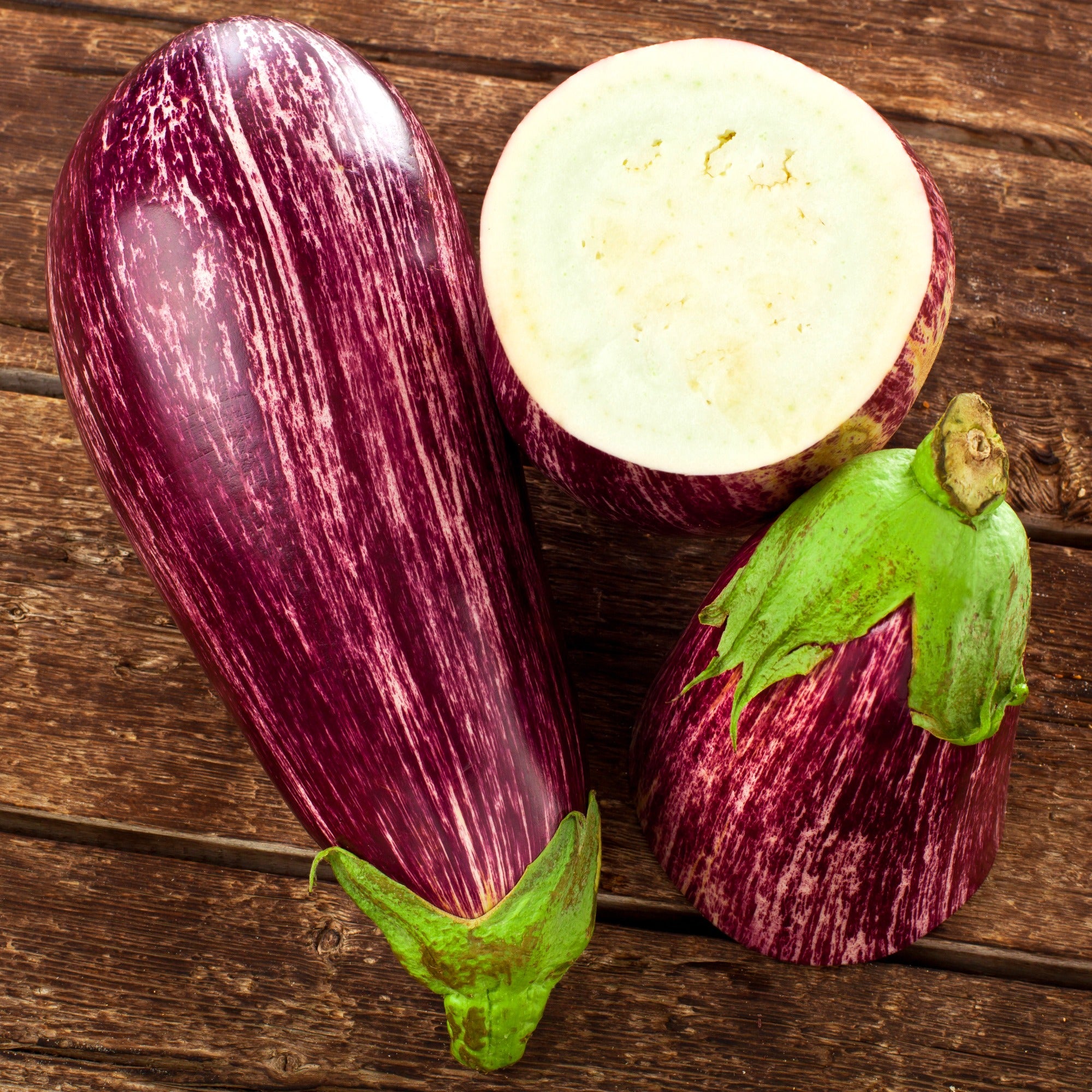Bakker Listada de Gandia graine aubergine sachet 0,1g striée