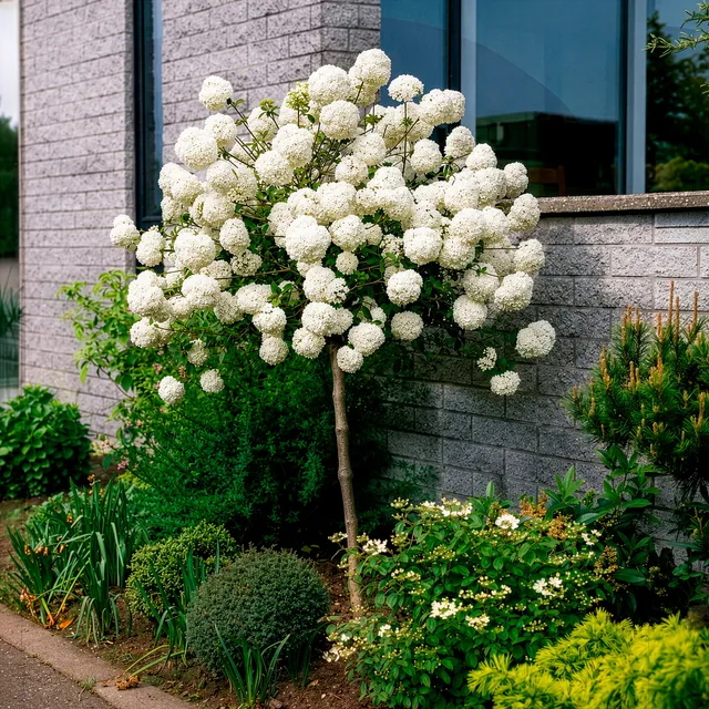 Bakker Boule de neige tige 3L arbuste blanc parfumé 60cm