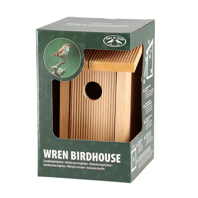 Bakker Nichoir bois naturel pièce 22cm oiseaux