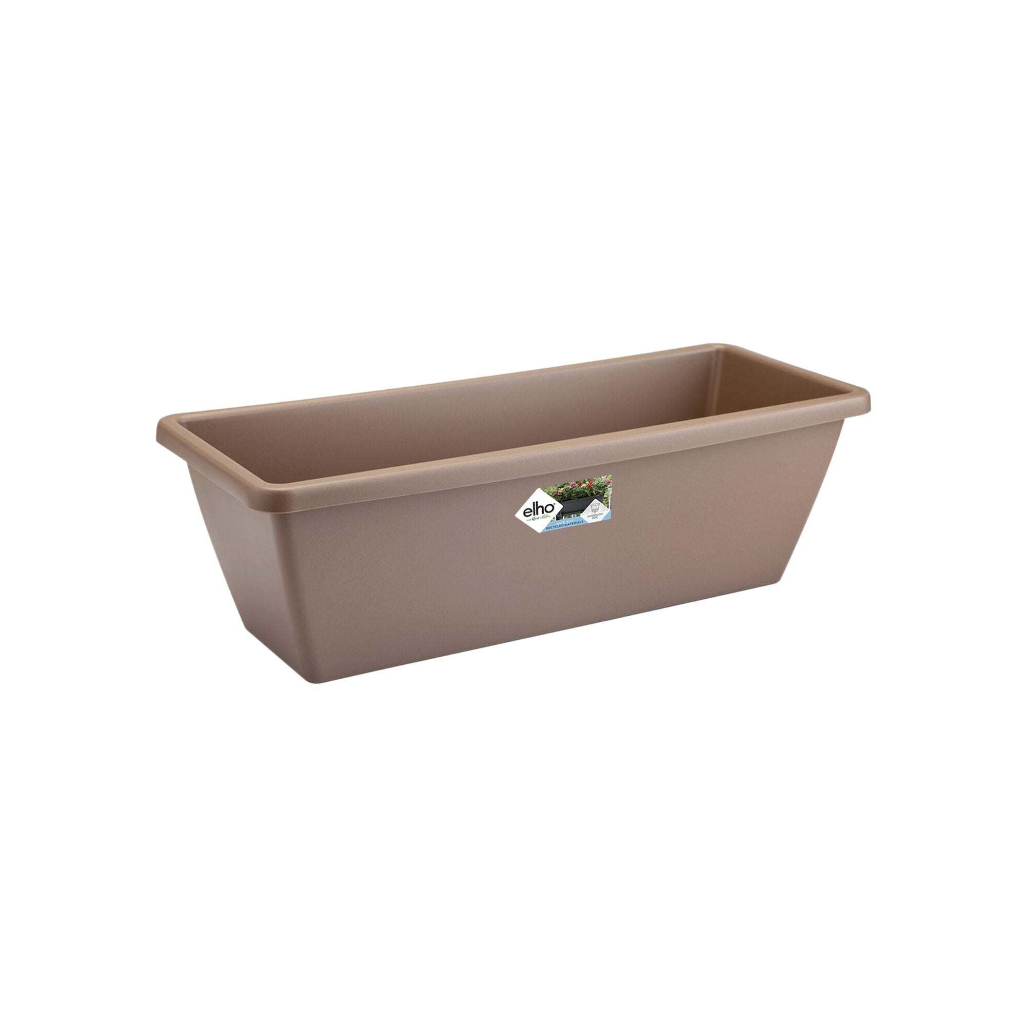 Bakker Barcelona Jardinière taupe 40cm plastique rectangulaire