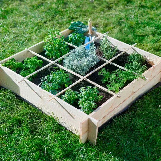 Bakker Carré potager bois de pin FSC 100x100x20 cm