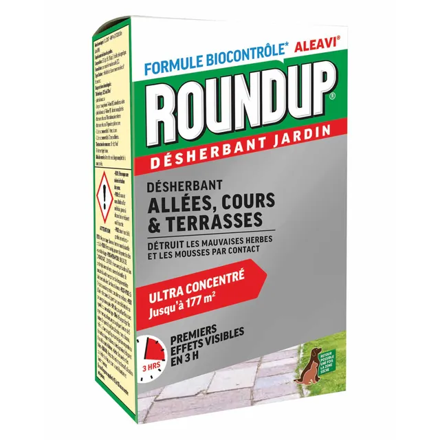 Bakker Round Up désherbant allées terrasses 400mL