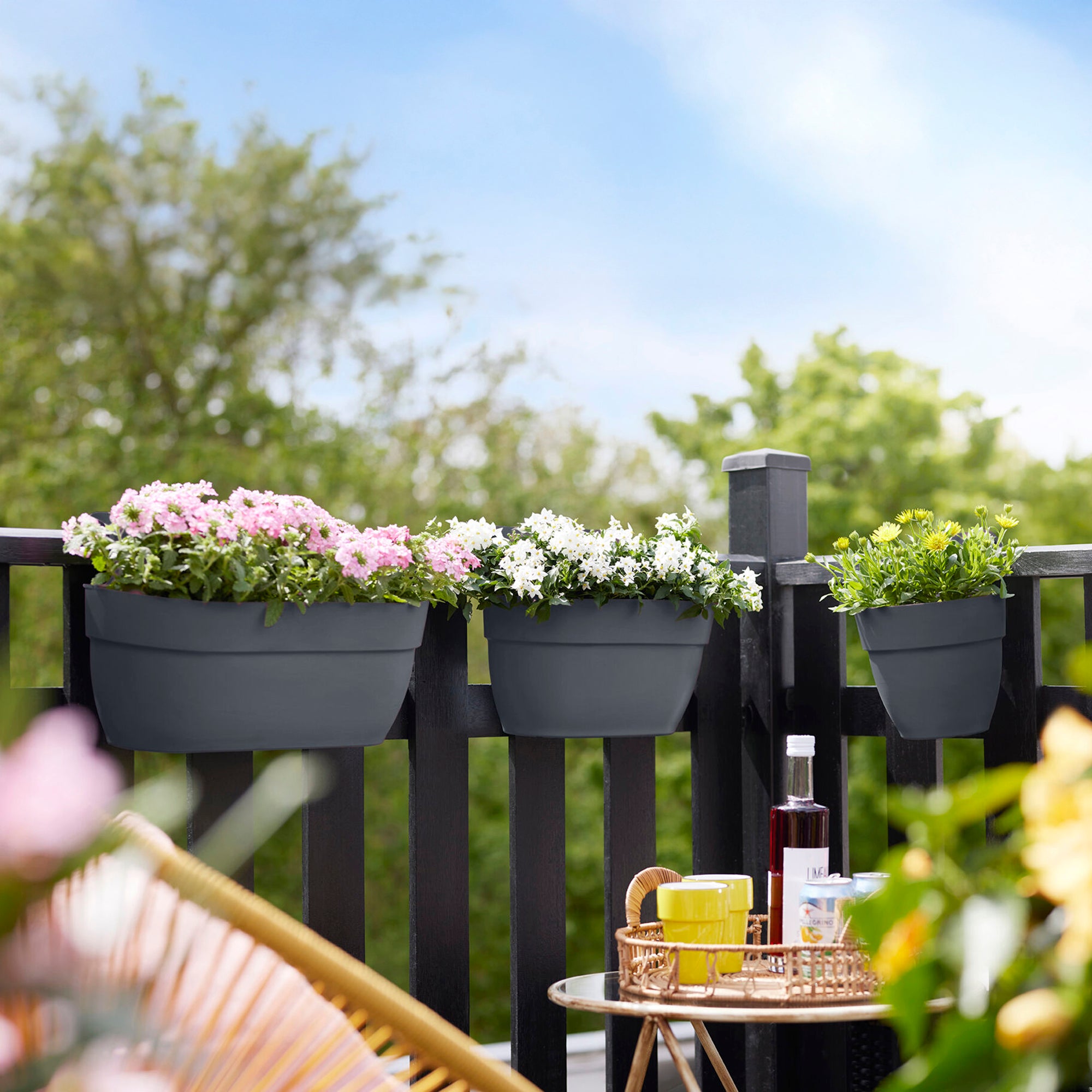 Elho Vibia Campana jardinière 46cm anthracite