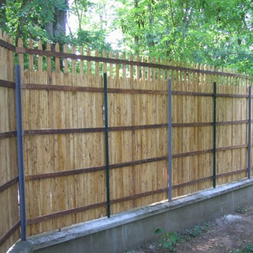 Ets Leneindre Alternée jointive clôture châtaignier 1,50 m
