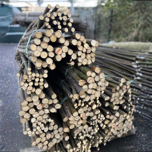 Ets Leneindre Gaulettes châtaignier gaulette bois 2 m x 25