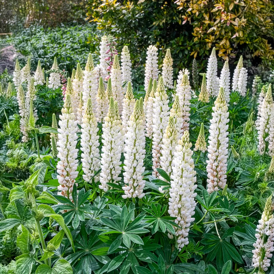 Bakker Lupin Noble Maiden vivace pot Ø 9cm blanc 90 cm