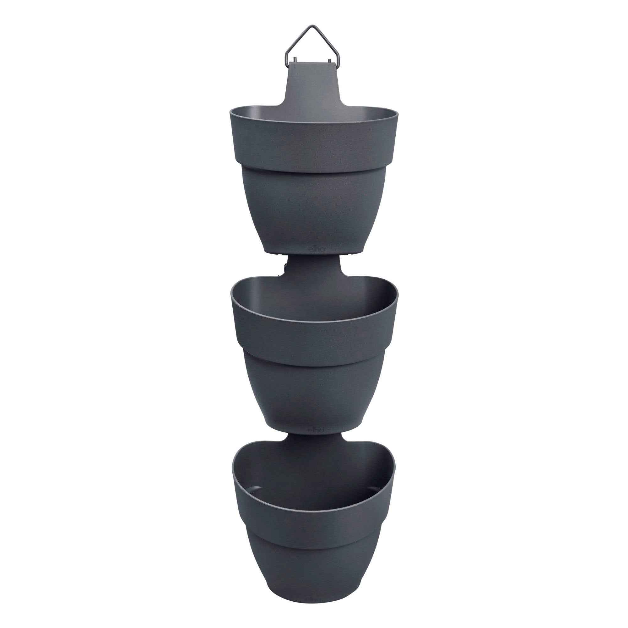 Elho Vibia Campana pots suspendus 3x Ø17cm anthracite