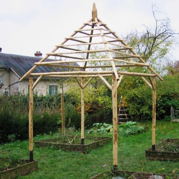 Ets Leneindre Décorations Gloriette Prieuré châtaignier 2x2 m
