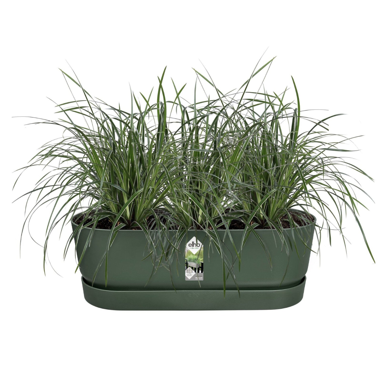 Elho Greenville balconnière verte 52 cm