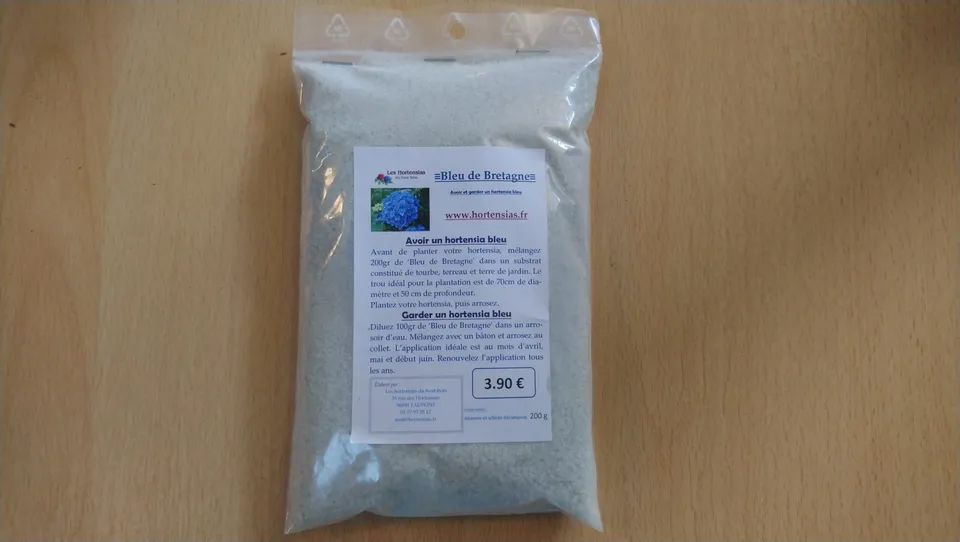 Les Hortensias du Haut Bois Bleu de Bretagne engrais 200 g