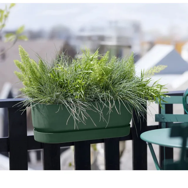 Elho Greenville balconnière verte 52 cm