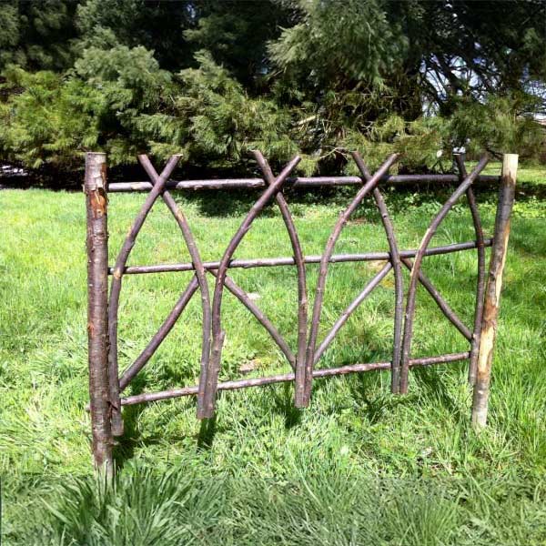 Ets Leneindre Gothique clôture châtaignier 1,00x1,20 m