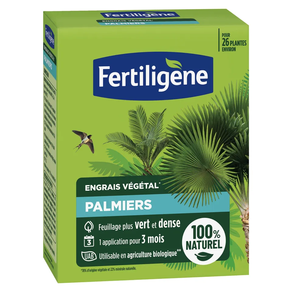 FERTILIGENE Engrais palmiers paquet 650gr feuillage vert