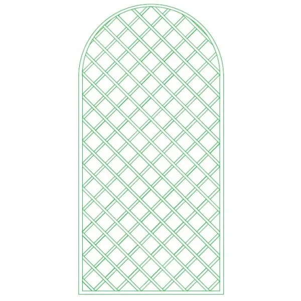 Ets Leneindre Panneaux treillage plein cintre losanges 9 cm