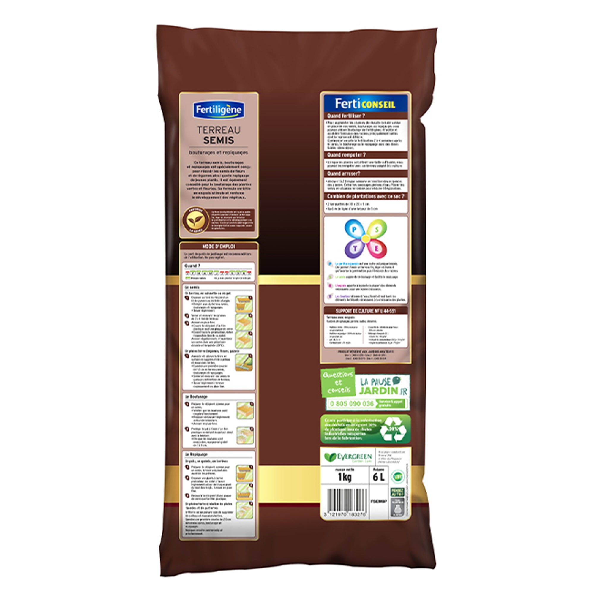 Bakker Fertiligene terreau semis 6L texture fine