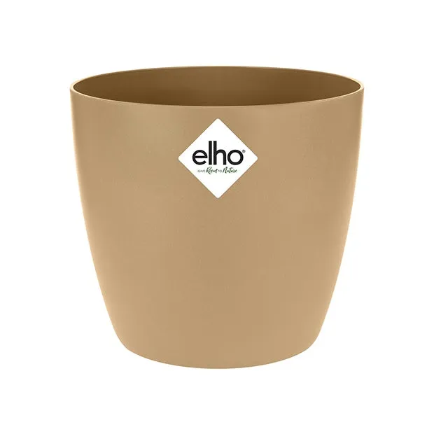 Elho Brussels cache-pot rond brun cookie Ø 18 cm
