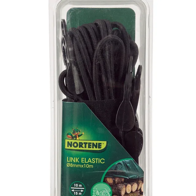 Bakker corde élastique 10 m tendeur bâche 6 crochets