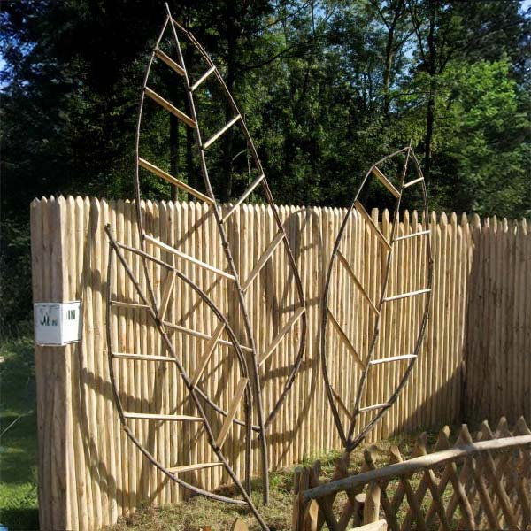 Ets Leneindre Décorations Feuille tuteur plante grimpante châtaignier