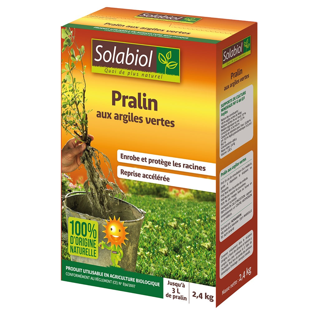Bakker Solabiol pralin argiles vertes 2,4kg racines