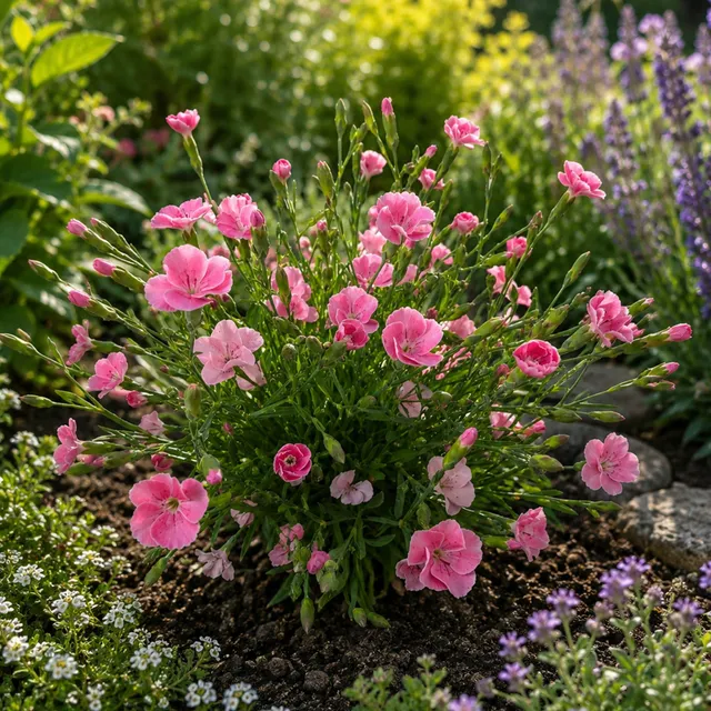 Bakker Terrasses Œillet Peach Party plante pot 10,5cm rose pêche