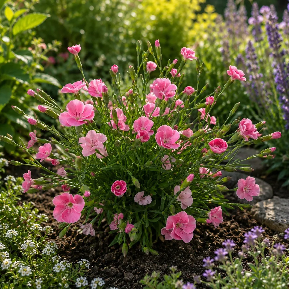 Bakker Terrasses Œillet Peach Party plante pot 10,5cm rose pêche