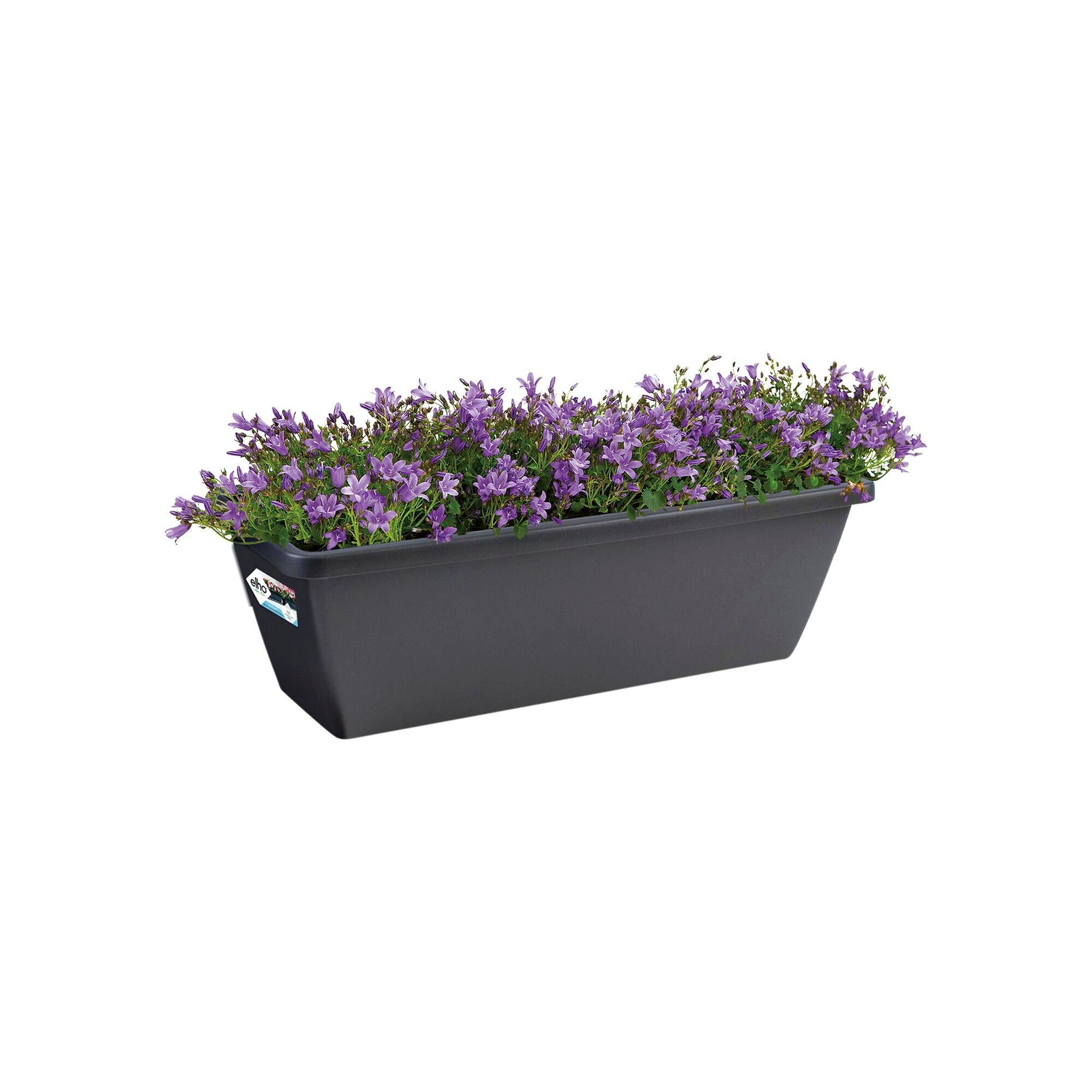 Elho Barcelona jardinière anthracite 40cm plastique lisse