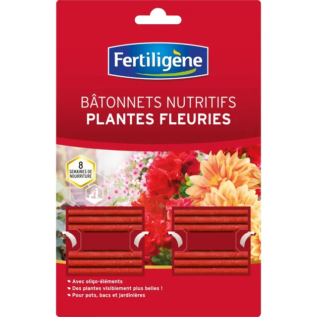 Bakker Fertiligène 40 bâtonnets plantes fleuries lot 40