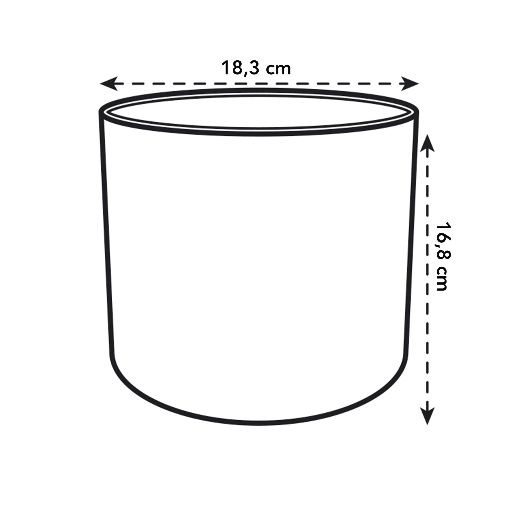 Elho B.for Soft cache-pot rose rond Ø14cm plastique