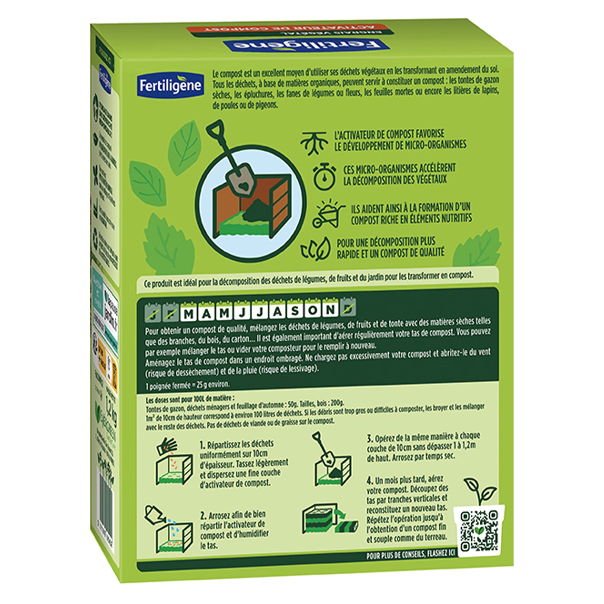 FERTILIGENE Activateur compost engrais poudre 1,5 kg