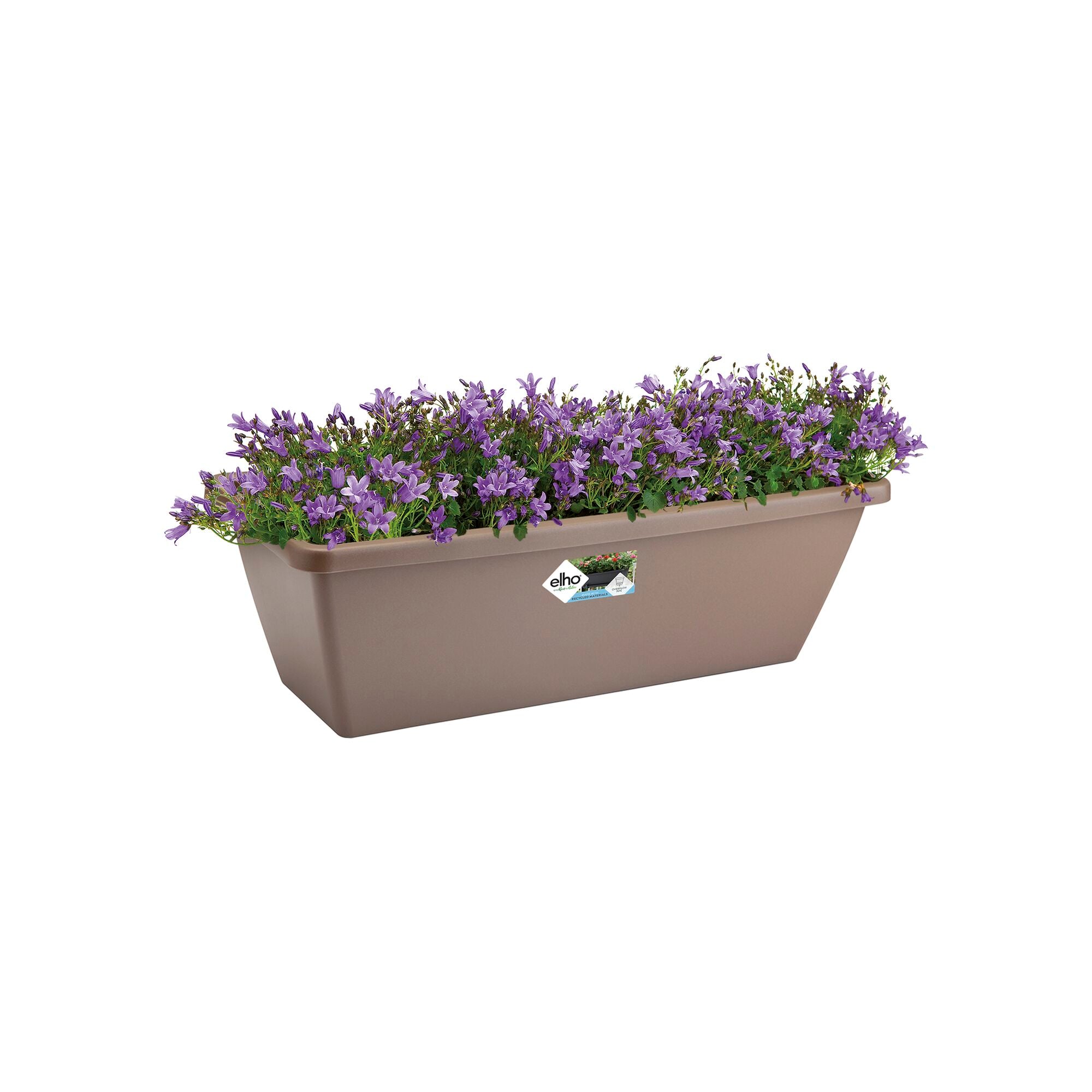 Bakker Barcelona Jardinière taupe 40cm plastique rectangulaire