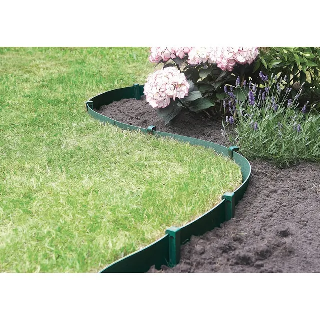 Bakker Entretien Bordure de jardin verte 1000x15 cm souple