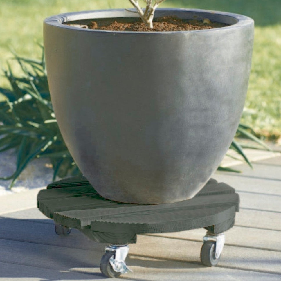 Bakker Support à roulette en bois 30cm porte-pot