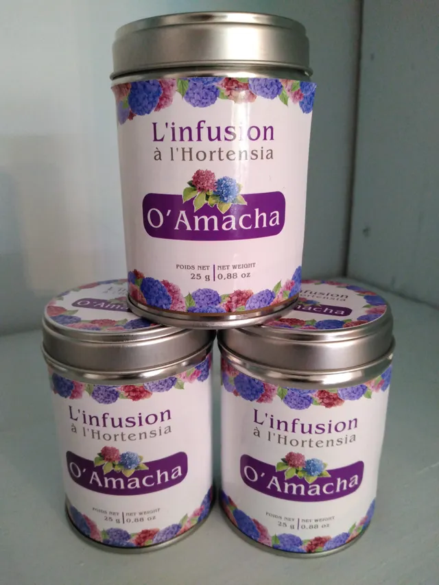Les Hortensias du Haut Bois infusion hortensia boîte cadeau