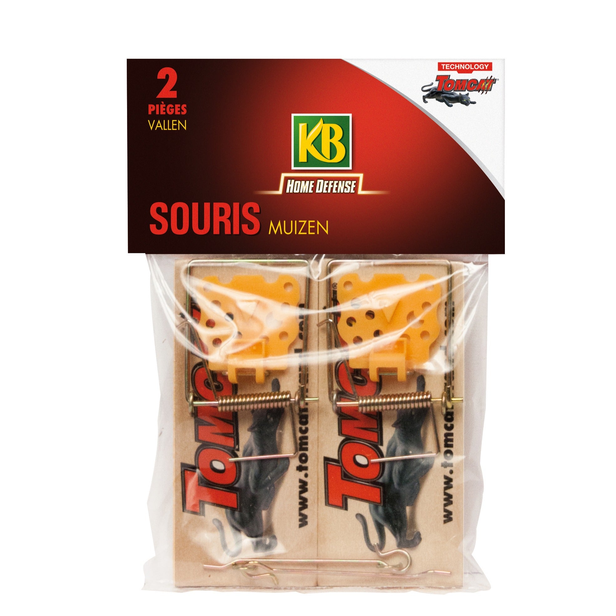Bakker Pièges à souris en bois KB lot de 2 sans poison