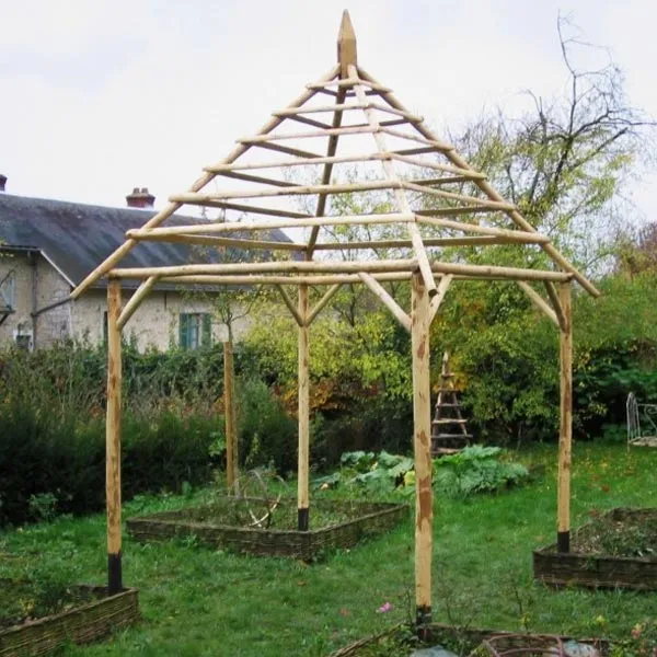 Ets Leneindre Décorations Gloriette Prieuré châtaignier 2x2 m