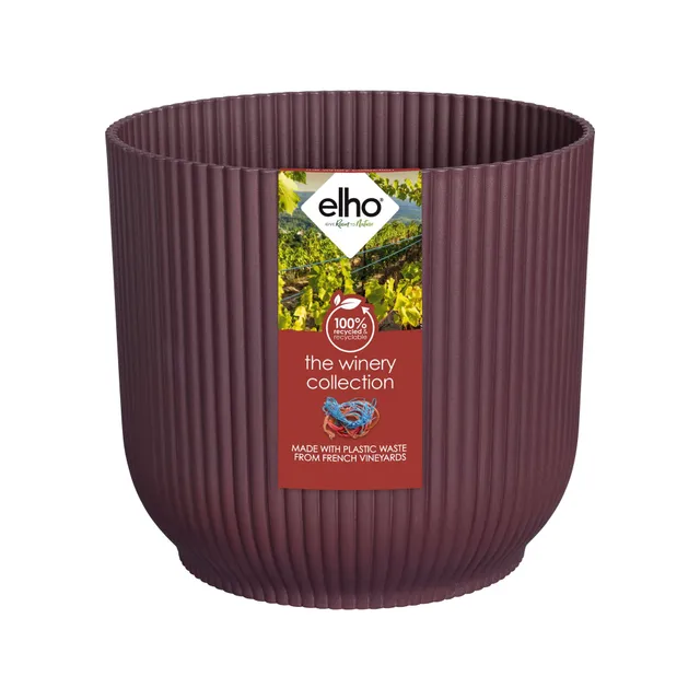 Bakker The Winery cache-pot bordeaux Ø 14 cm plastique mat