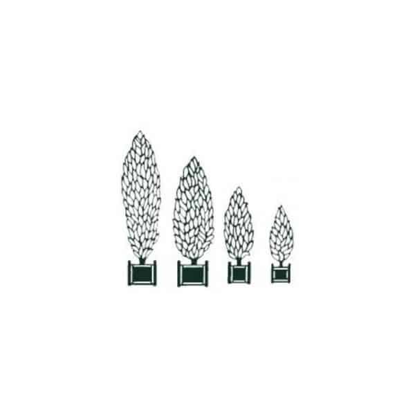 Ets Leneindre Silhouettes Arbres Charmilles décor jardin vert