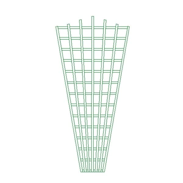 Ets Leneindre Triangle Eventail panneau treillage vert