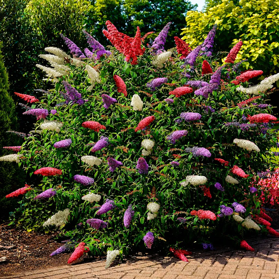 Bakker Tricolor arbre à papillons pot 2L 3 couleurs