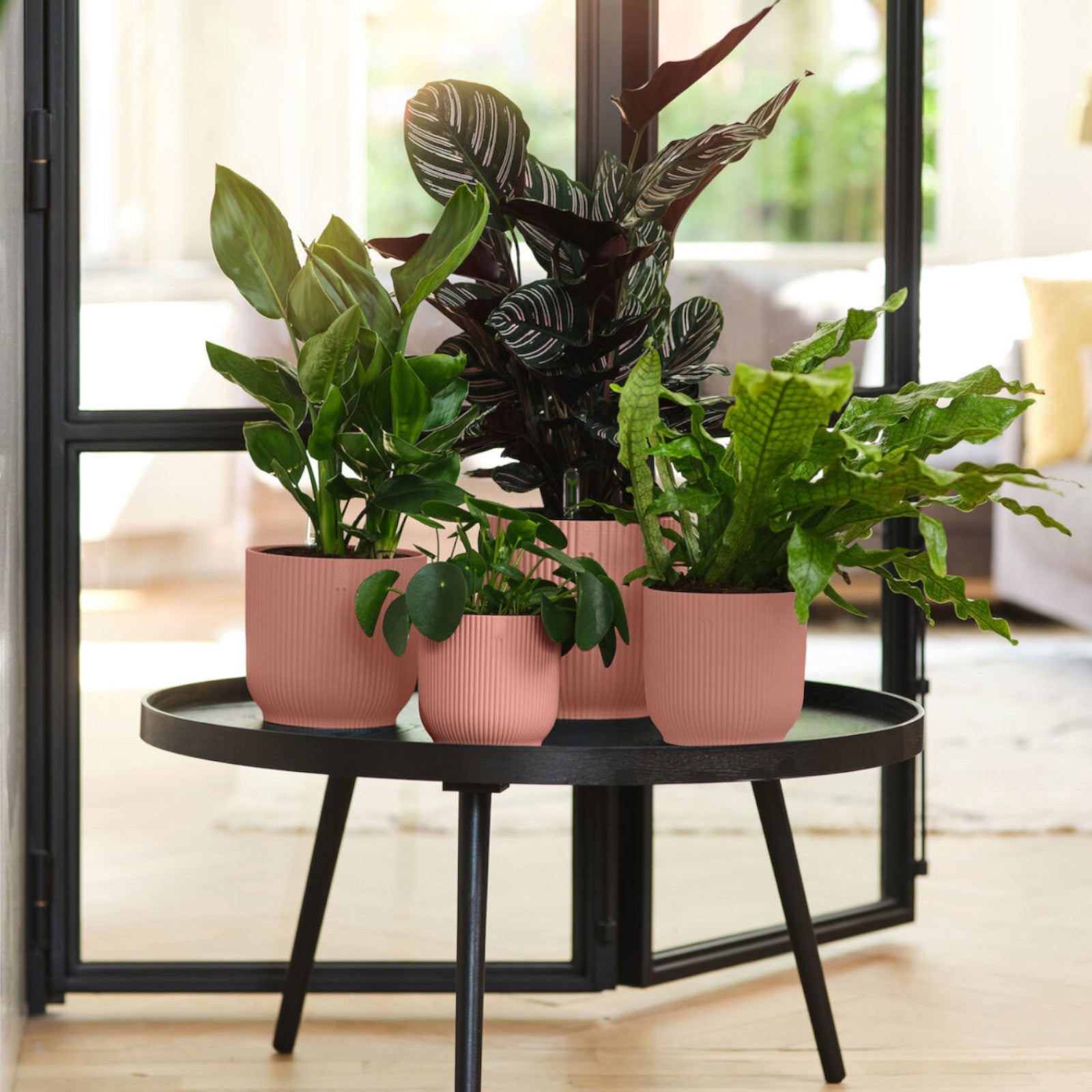 Elho Vibes Fold pot fleurs rose cache-pot Ø 14cm plastique