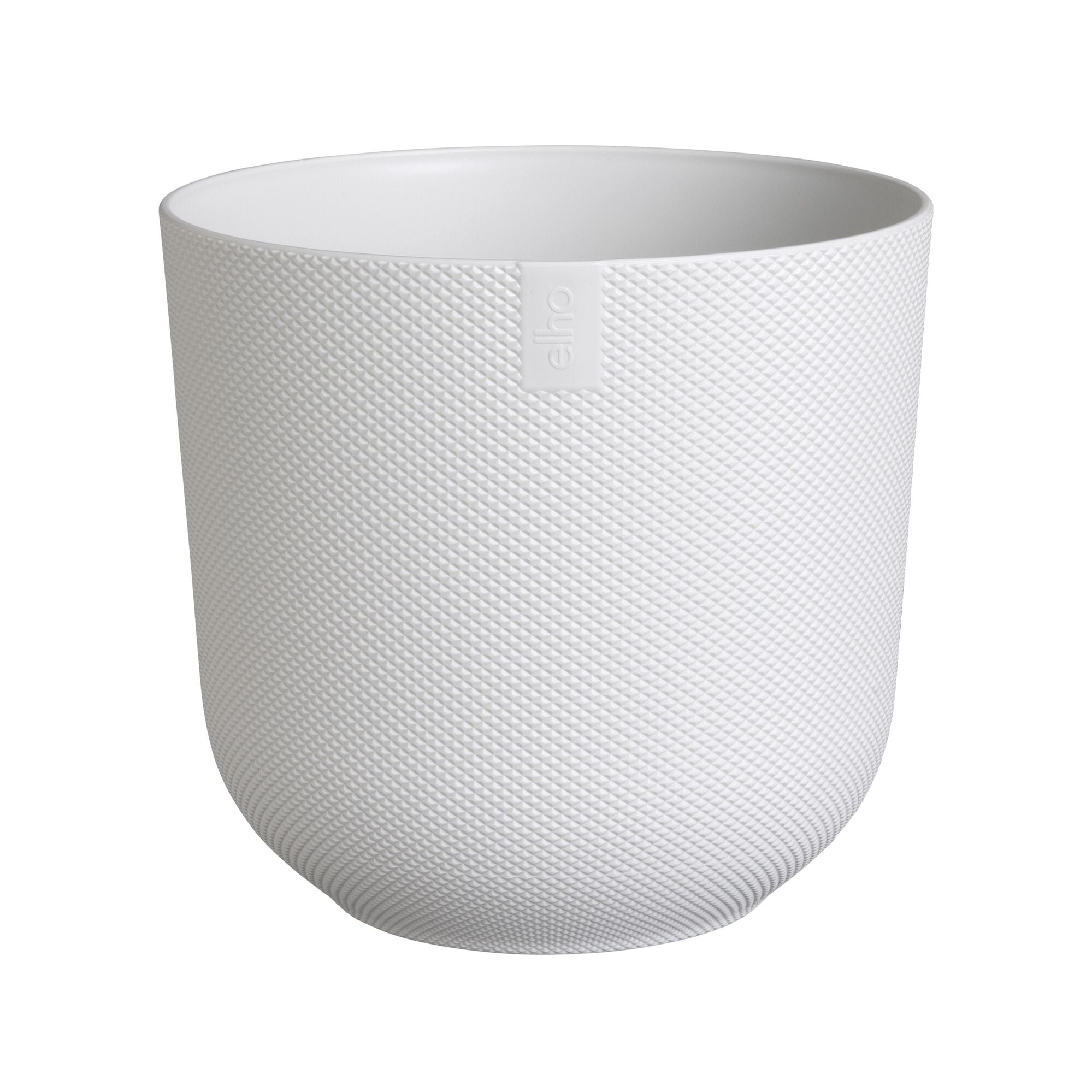 Elho Cache-Pot Jazz Rond Blanc Soie Plastique Ø14cm déco intérieur