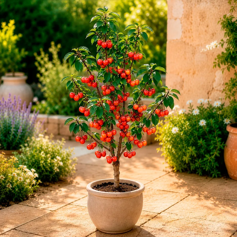 Bakker Mini-cerisier Napoléon motte 40-50 cm cerises