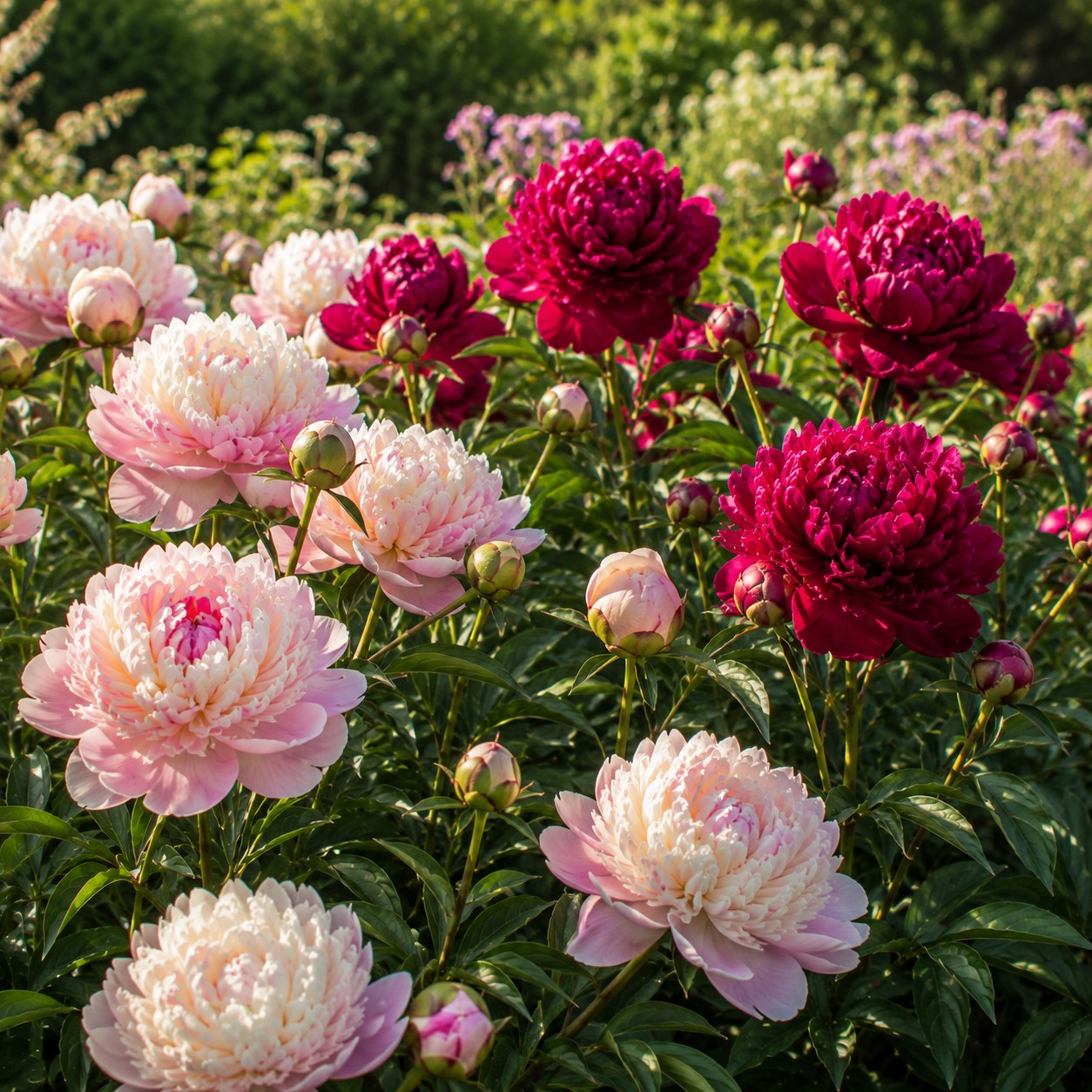 Bakker Duo pivoines rouges roses 2 racines nues vivaces