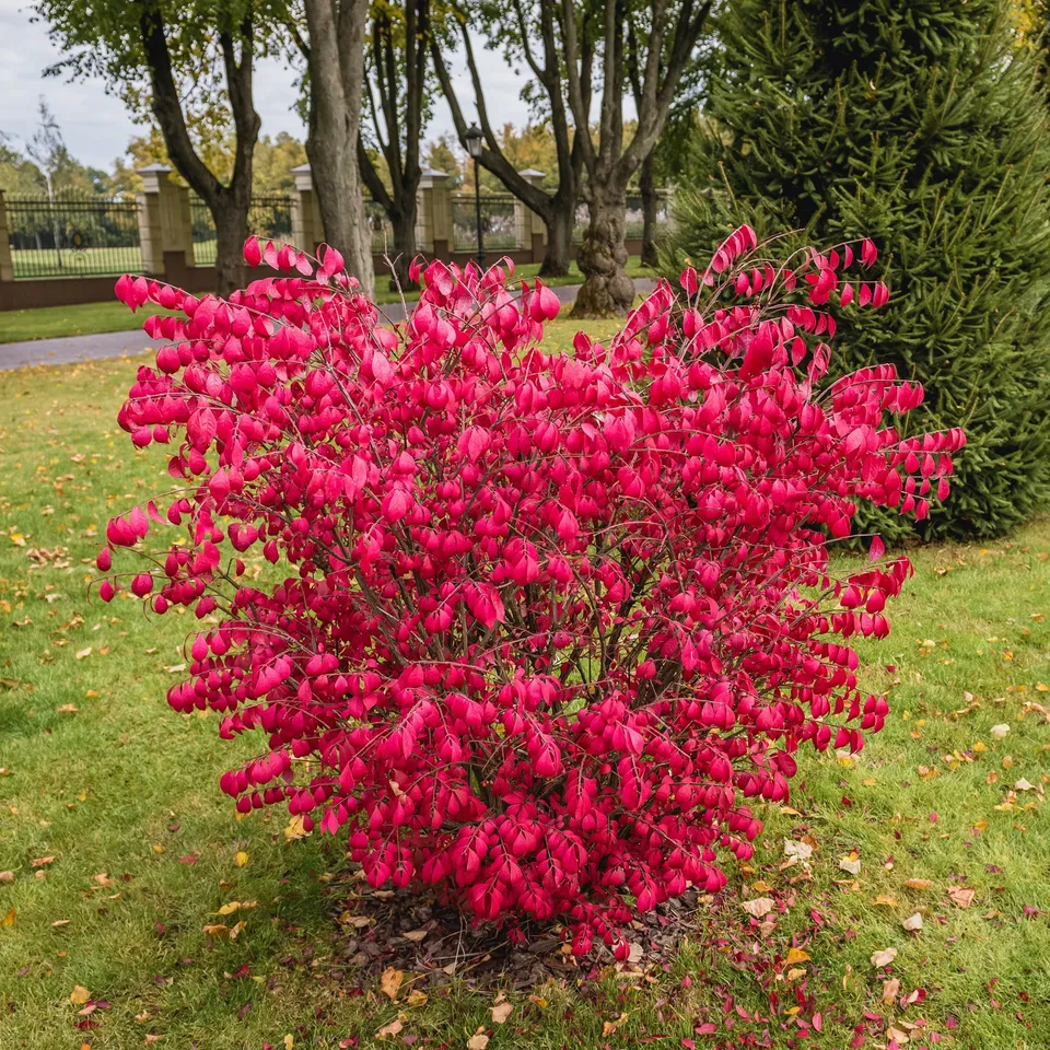 Bakker Fusain ailé arbuste pot 2L feuillage rouge automne