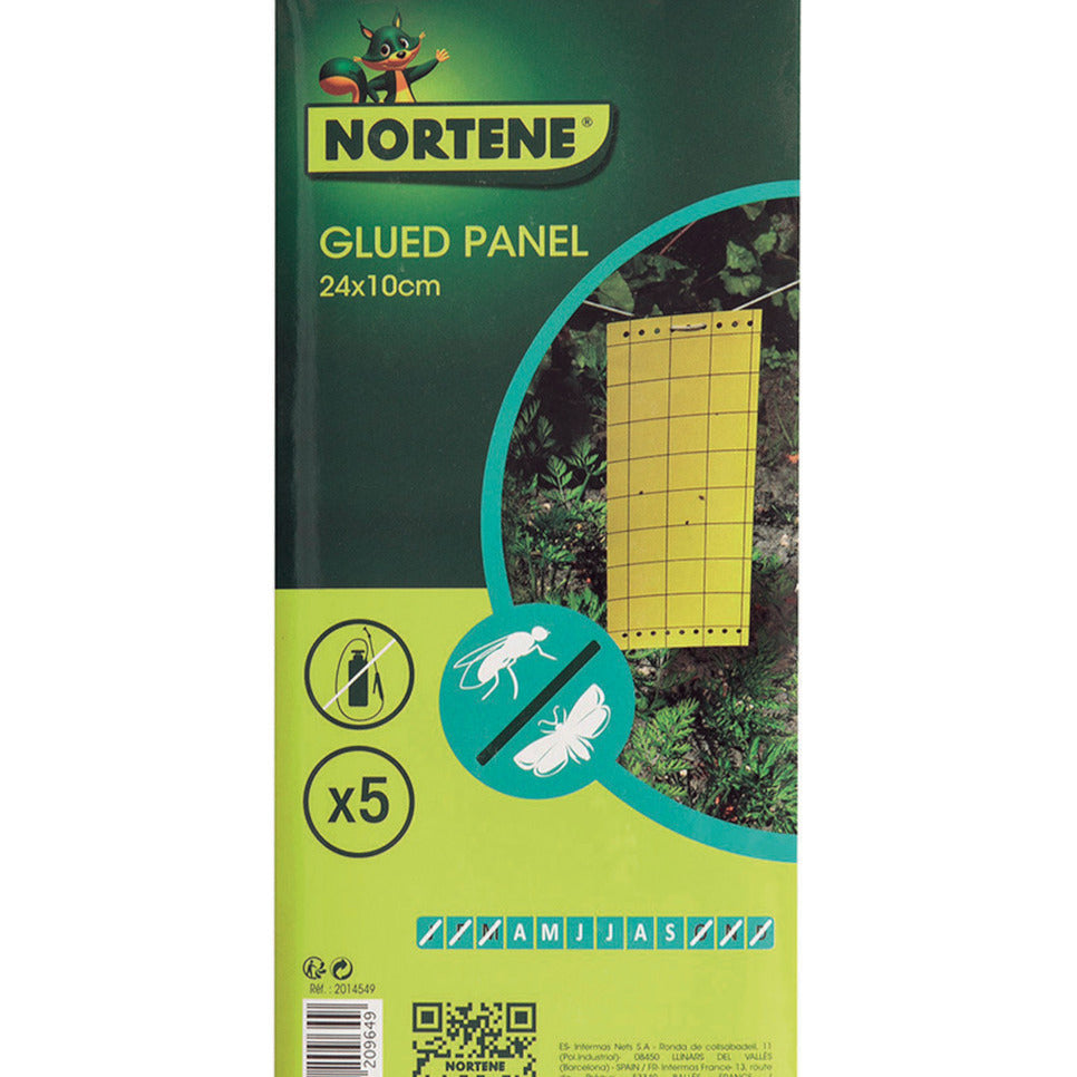 Nortene Pièges à insectes englués piège jaune lot de 5