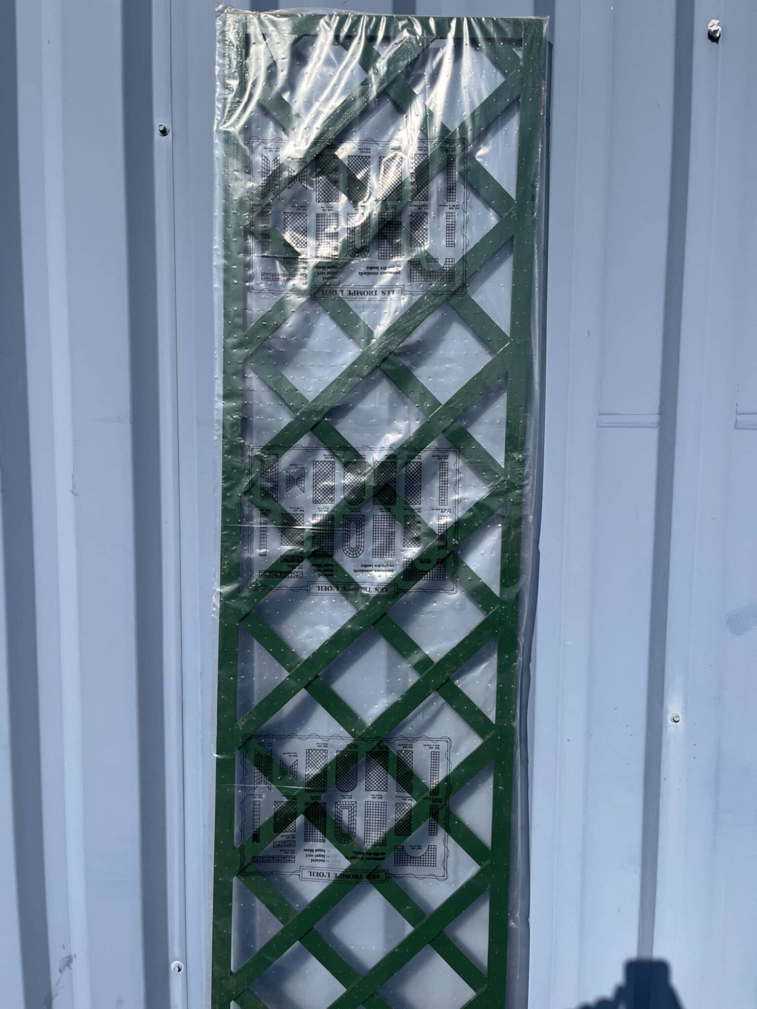 Ets Leneindre Panneaux Treillage Carrées 45° 9 cm 200x40 cm Vert