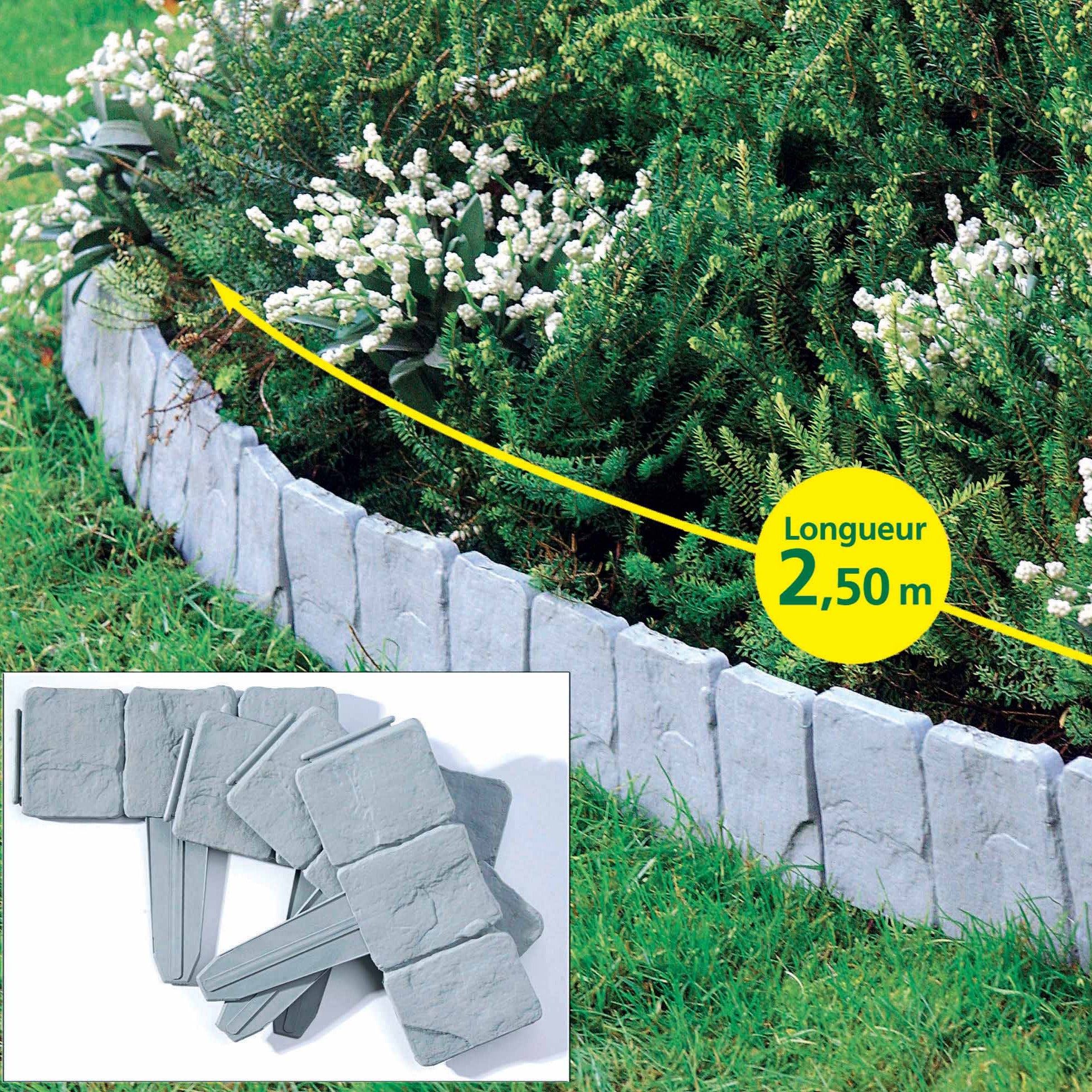 Bakker bordures forme pavé lot de 10 longueur 250cm
